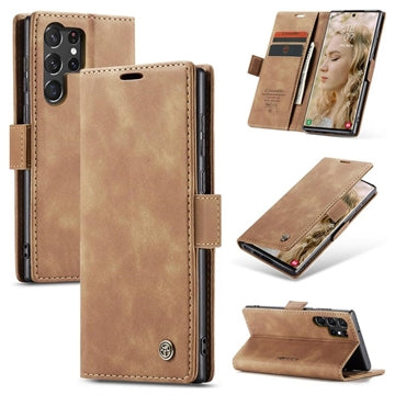 Samsung Galaxy S24 Ultra Caseme 013 Series Pung - Brun