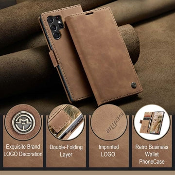 Samsung Galaxy S24 Ultra Caseme 013 Series Pung - Brun