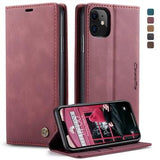 iPhone 11 Caseme 013 Series Pung - Vinrød