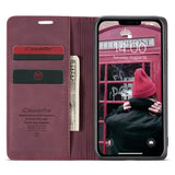 iPhone 11 Caseme 013 Series Pung - Vinrød