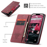 iPhone 11 Caseme 013 Series Pung - Vinrød