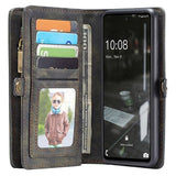 Caseme 2-i-1 Multifunktionel Samsung Galaxy A53 5G Pung - Sort