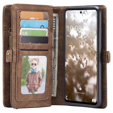Caseme 2-i-1 Multifunktionel Samsung Galaxy A53 5G Pung - Brun