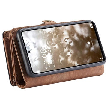 Caseme 2-i-1 Multifunktionel Samsung Galaxy A53 5G Pung - Brun