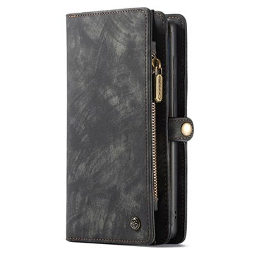 Caseme 2-i-1 Multifunktionel Samsung Galaxy S22 Ultra 5G Pung - Sort
