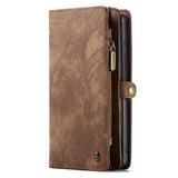 Caseme 2-i-1 Multifunktionel Samsung Galaxy S22 Ultra 5G Pung - Brun