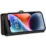 iPhone 15 Pro Caseme 2-i-1 Multifunktionel Pung - Sort