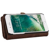 Caseme 2-in-1 iPhone 7 Plus / iPhone 8 Plus Pung - Brun