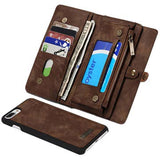 Caseme 2-in-1 iPhone 7 Plus / iPhone 8 Plus Pung - Brun
