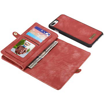 Caseme 2-in-1 iPhone 7 Plus / iPhone 8 Plus Pung - Rød