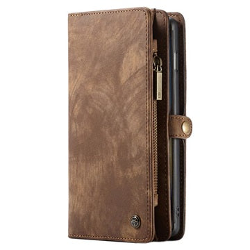 Caseme 2-i-1 Multifunktionel Samsung Galaxy S10 Pung Taske - Brun