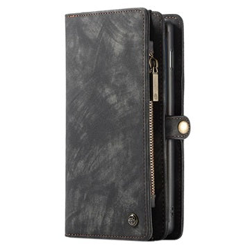 Caseme 2-i-1 Multifunktionel Samsung Galaxy S10 Pung Taske - Sort