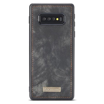 Caseme 2-i-1 Multifunktionel Samsung Galaxy S10 Pung Taske - Sort