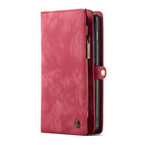 Caseme 2-i-1 Multifunktionel Samsung Galaxy S10+ Pung - Rød