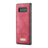 Caseme 2-i-1 Multifunktionel Samsung Galaxy S10+ Pung - Rød