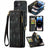 Caseme 2-i-1 Multifunktionel iPhone 12/12 Pro Pung - Sort