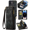 Caseme 2-i-1 Multifunktionel iPhone 12/12 Pro Pung - Sort