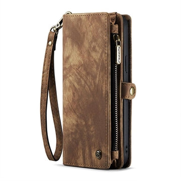 Caseme 2-i-1 Multifunktionel iPhone 12/12 Pro Pung - Brun