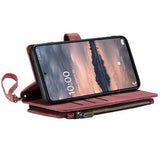 Caseme C30 Multifunktionel Samsung Galaxy A33 5G Pung - Rød