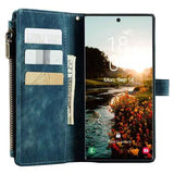Caseme C30 Multifunktionel Samsung Galaxy S22 Ultra 5G Pung - Blå