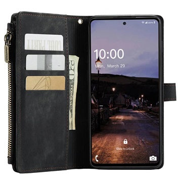 Caseme C30 Multifunktionel Samsung Galaxy A33 5G Pung - Sort