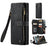 Caseme C30 Multifunktionel Samsung Galaxy S22 Ultra 5G Pung - Sort