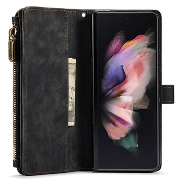 Caseme C30 Multifunktionel Samsung Galaxy Z Fold4 Pung - Sort