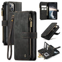 iPhone 14 Caseme C30 Multifunktionel Pung - Sort