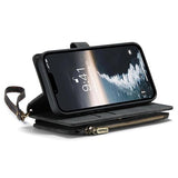 iPhone 14 Caseme C30 Multifunktionel Pung - Sort