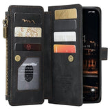 Caseme C30 Multifunktionel iPhone 14 Plus Pung - Sort