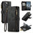Caseme C30 Multifunktionel iPhone 14 Pro Pung - Sort