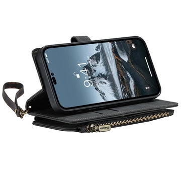 Caseme C30 Multifunktionel iPhone 14 Pro Pung - Sort