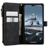 Caseme C30 Multifunktionel iPhone 14 Pro Pung - Sort