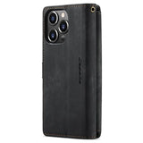 Caseme C30 Multifunktionel iPhone 14 Pro Max Pung - Sort