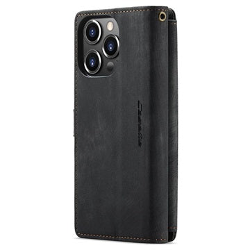 Caseme C30 Multifunktionel iPhone 14 Pro Max Pung - Sort