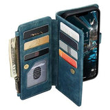 Caseme C30 Multifunktionel iPhone 14 Plus Pung - Blå
