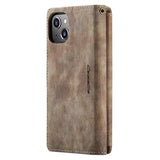 Caseme C30 Multifunktionel iPhone 14 Plus Pung - Brun