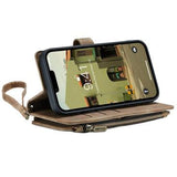 Caseme C30 Multifunktionel iPhone 14 Plus Pung - Brun