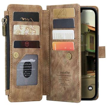 Caseme C30 Multifunktionel iPhone 14 Plus Pung - Brun