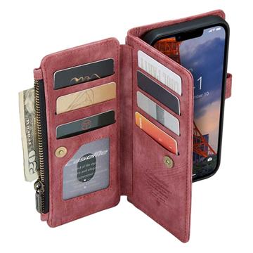 Caseme C30 Multifunktionel iPhone 14 Plus Pung - Rød