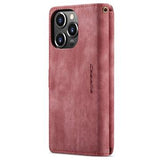 Caseme C30 Multifunktionel iPhone 14 Pro Max Pung - Rød