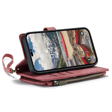 Caseme C30 Multifunktionel iPhone 14 Pro Max Pung - Rød
