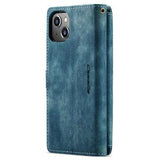 iPhone 14 Caseme C30 Multifunktionel Pung - Blå