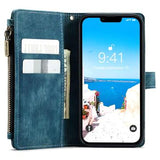 iPhone 14 Caseme C30 Multifunktionel Pung - Blå