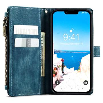 iPhone 14 Caseme C30 Multifunktionel Pung - Blå