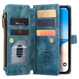 iPhone 14 Caseme C30 Multifunktionel Pung - Blå