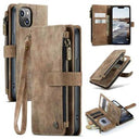 iPhone 14 Caseme C30 Multifunktionel Pung - Brun