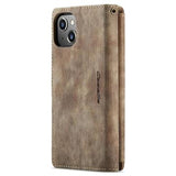 iPhone 14 Caseme C30 Multifunktionel Pung - Brun