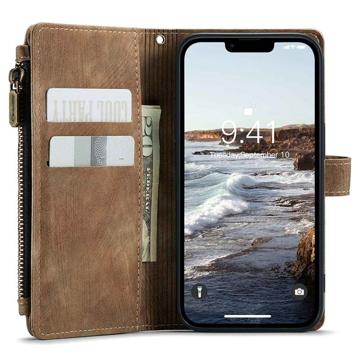 iPhone 14 Caseme C30 Multifunktionel Pung - Brun