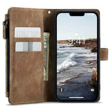 iPhone 14 Caseme C30 Multifunktionel Pung - Brun